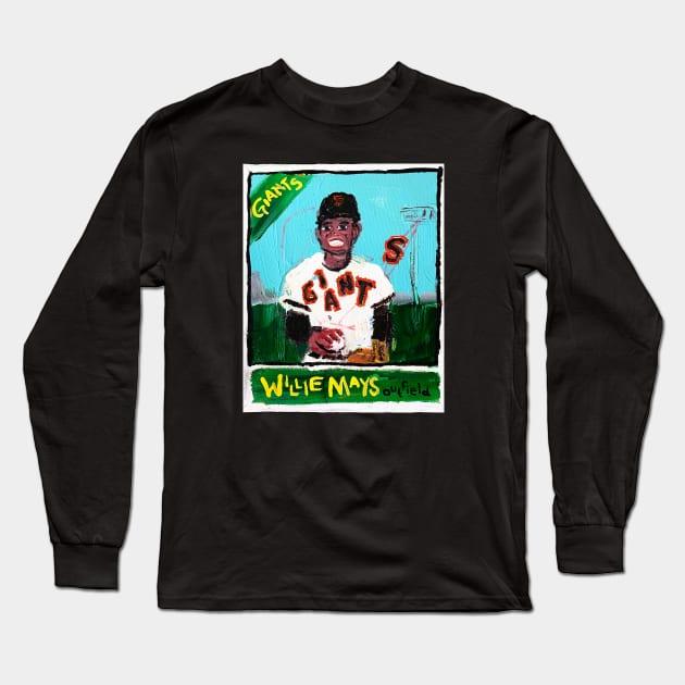 Willie Mays Long Sleeve T-Shirt by ElSantosWorld